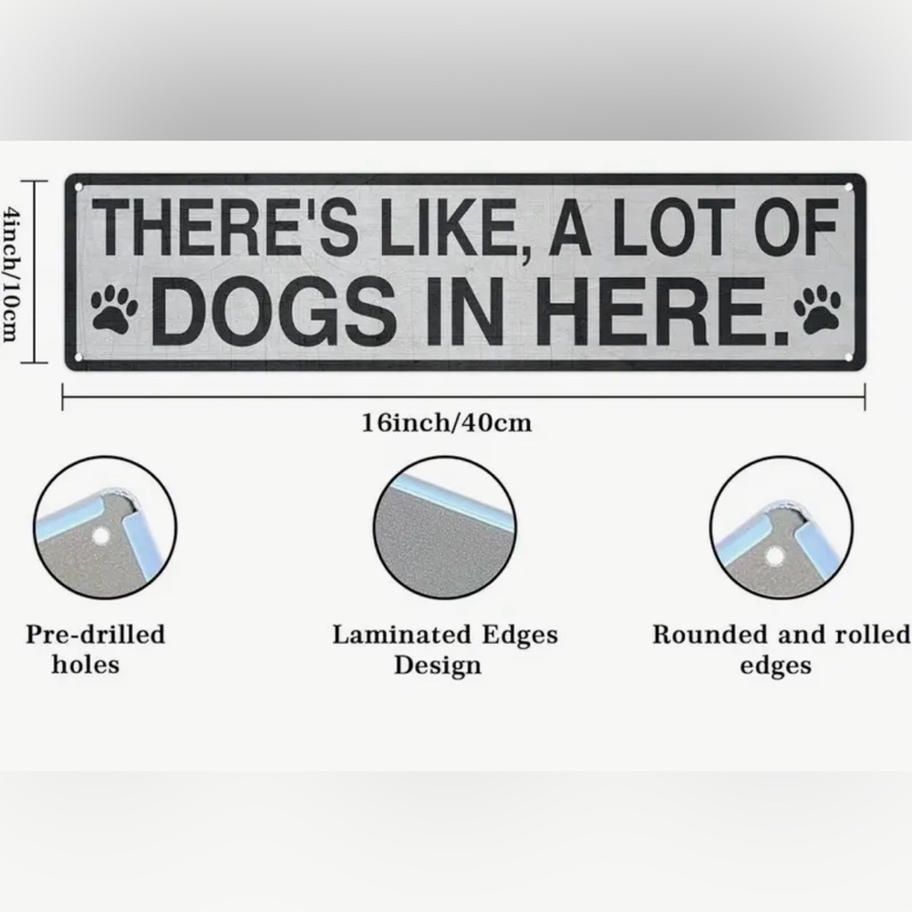 NEW BUNDLE Gray Dog Sign & Dachshund Necklace - Picture 4 of 7
